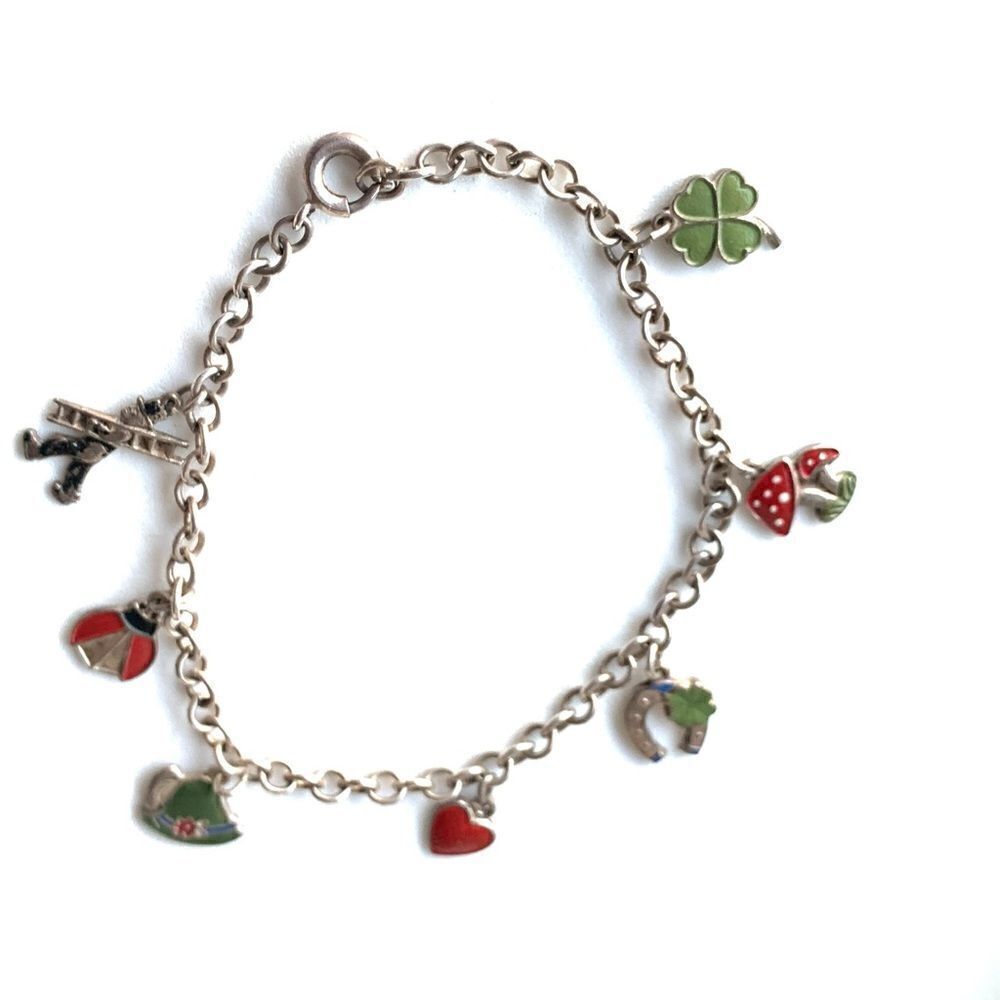 Irish charm bracelet tourist mid century